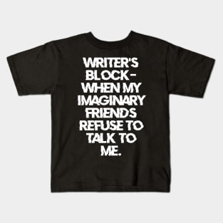 Writer's block Kids T-Shirt